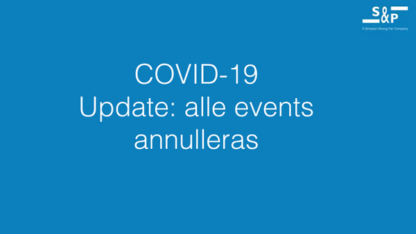 Covid-19 alle events annulleras