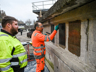 De lärde sig hur man använder S&P C-Anchor som skjuvförstärkning.