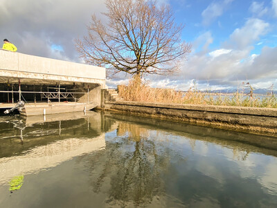 Garnhänki båthus ligger i Richterswil vid Zürichsjön.